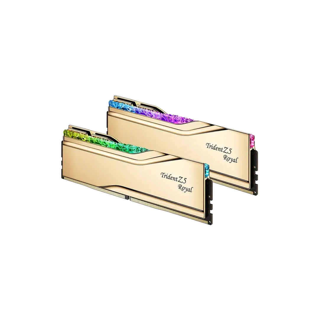 G.Skill Trident Z5 Royal Neo 32GB (2 x 16GB) DDR5 8000MHz CL38 Desktop RAM - Gold