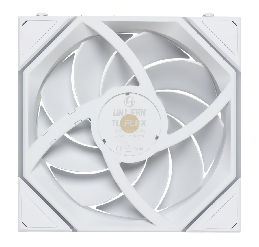 Lian Li UNI FAN TL FLEX 2.4GHz ARGB Wireless 120mm Fan - White (1-Pack)