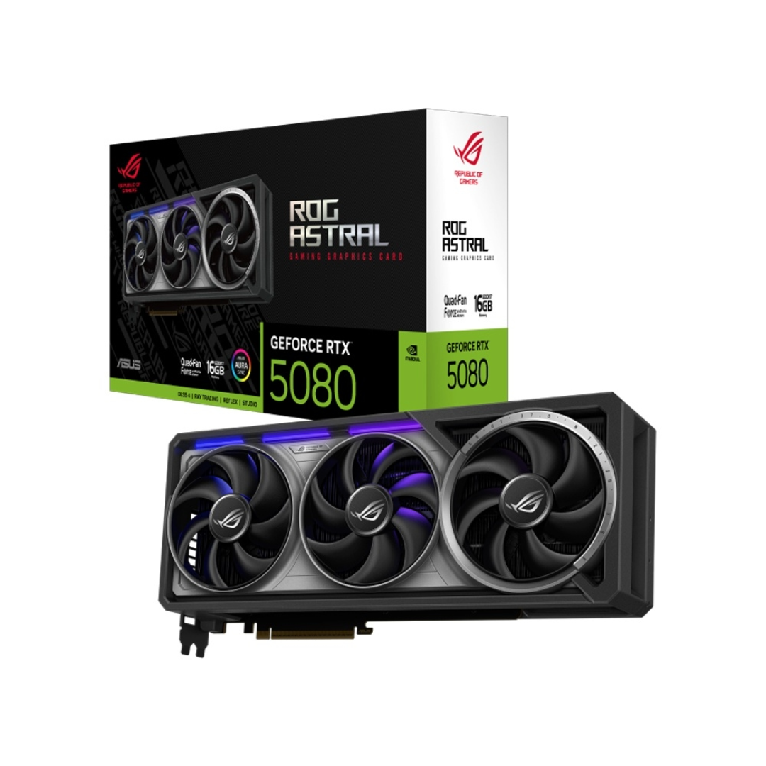 Asus ROG Astral GeForce RTX 5080 16GB GDDR7 OC Graphics Card