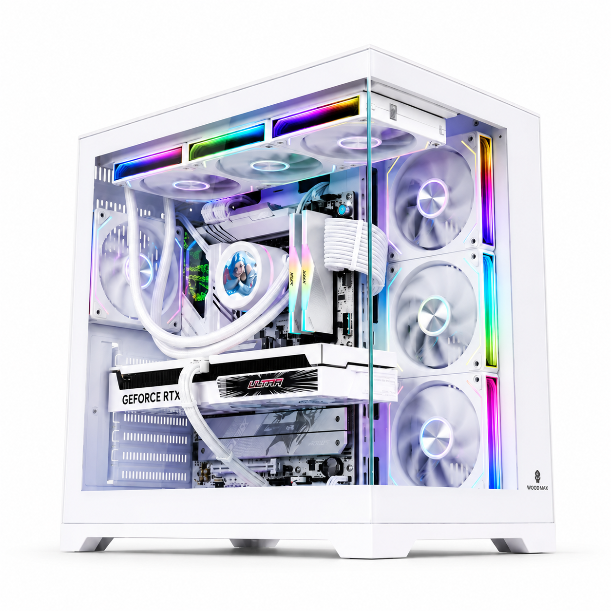 WJ ATX Open-view case - White