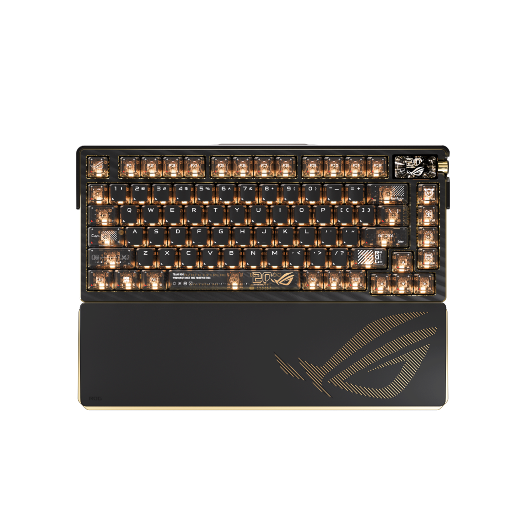ASUS ROG Azoth Extreme Edition 20th RGB Wireless Mechanical Keyboard, Snow Switch