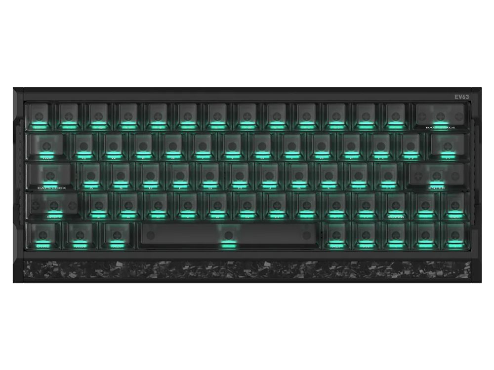 IQUNIX EV63 Wired Hall Effect 8K RGB Magnetic X Pro Switch Gaming Keyboard - Dark Side RS
