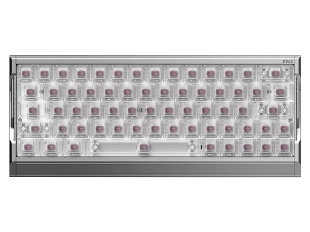 IQUNIX EV63 Wired Hall Effect 8K RGB Magnetic X Pro Switch Gaming Keyboard - Silver Blade RS