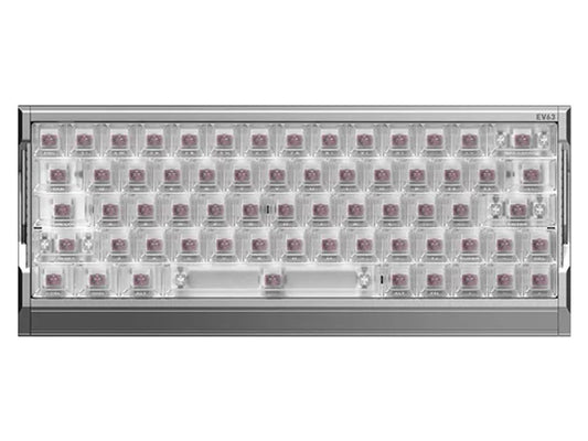 IQUNIX EV63 Wired Hall Effect 8K RGB Magnetic X Pro Switch Gaming Keyboard - Silver Blade RS