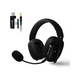 ATTACK SHARK L80PRO Wireless Gaming Headset Lightseed Tech-Built-in&Detachable Dual Microphone-Lightweight Headphone with Tri-Mode(2.4GHz USB C&A Dongle/BT/Wired)-for PC Mac Switch Win- Black