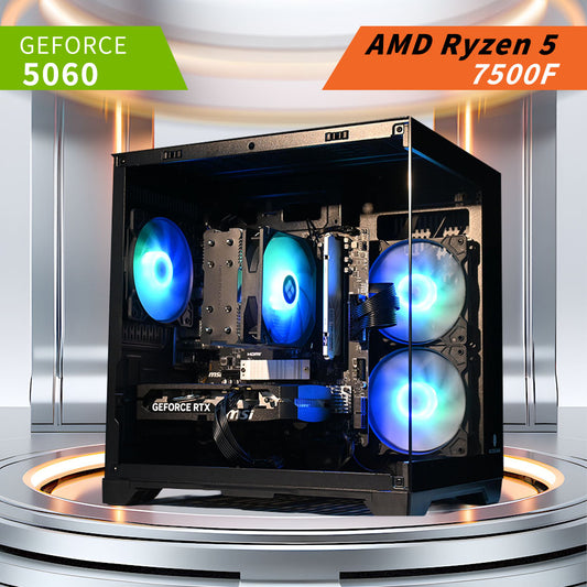 RYZEN 5 7500F | RTX 5060 | Rgb Gaming Pc