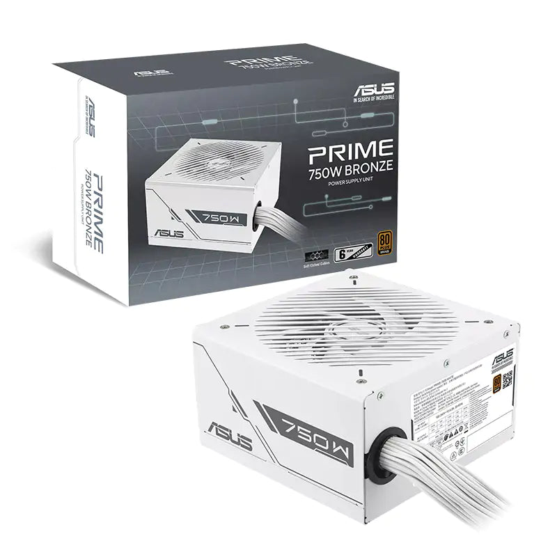 Asus Prime 750W 80+ Bronze ATX Power Supply - White
