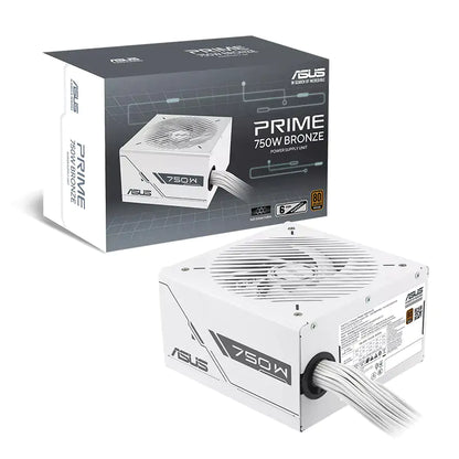 Asus Prime 750W 80+ Bronze ATX Power Supply - White