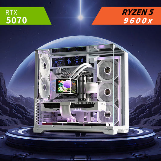 RYZEN 5 9600x | RTX 5070 | Liquid Cooled White Gaming PC