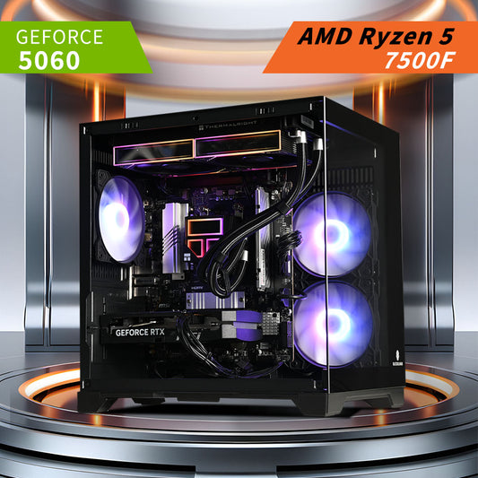 RYZEN 5 7500F | RTX 5060 | Liquid Cooled RGB Gaming Pc