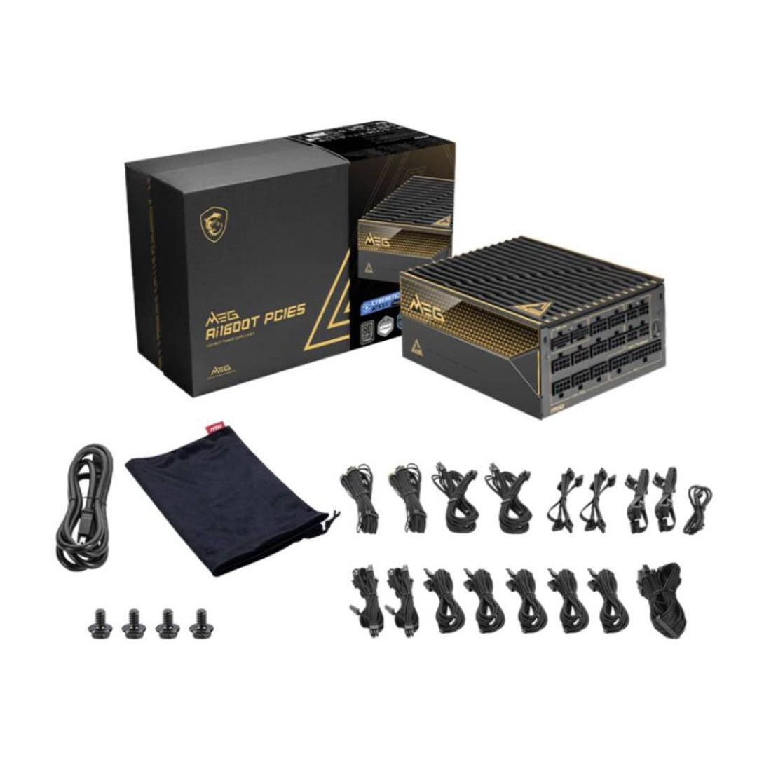 MSI MEG 1600w 80+ Titanium PCIE5.1 Fully modular ATX Power Supply