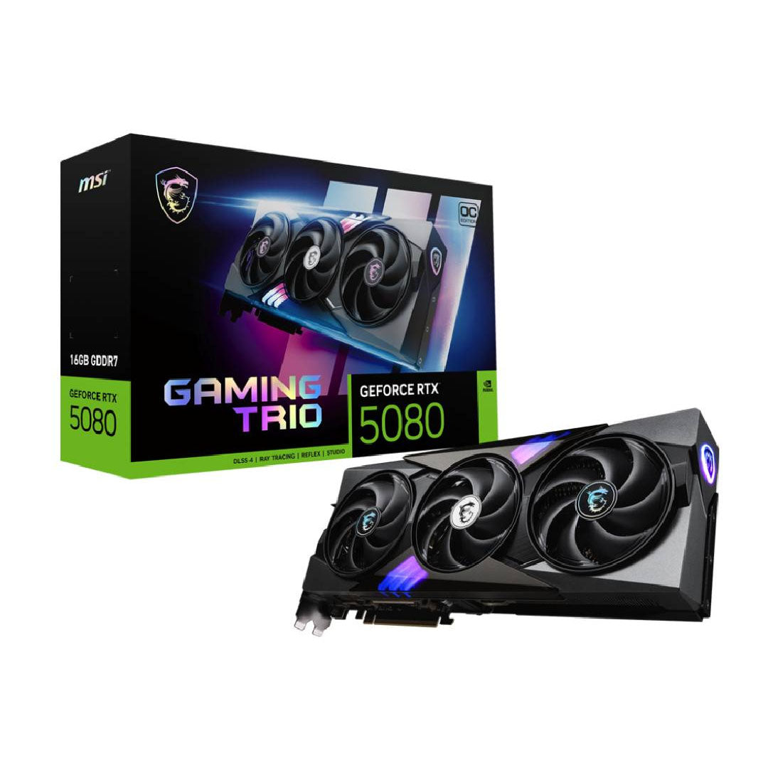MSI GeForce RTX 5080 16G GAMING TRIO OC, 16GB