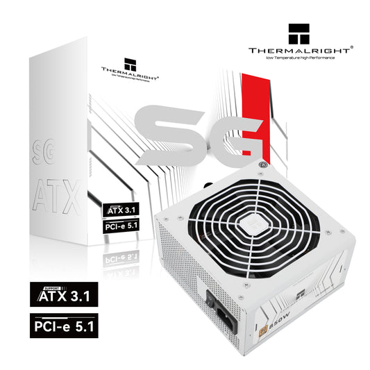 THERMALRIGHT 850W ATX3.1 80+ GOLD Full-Modular White PSU (5YRS) TR-SG850-W