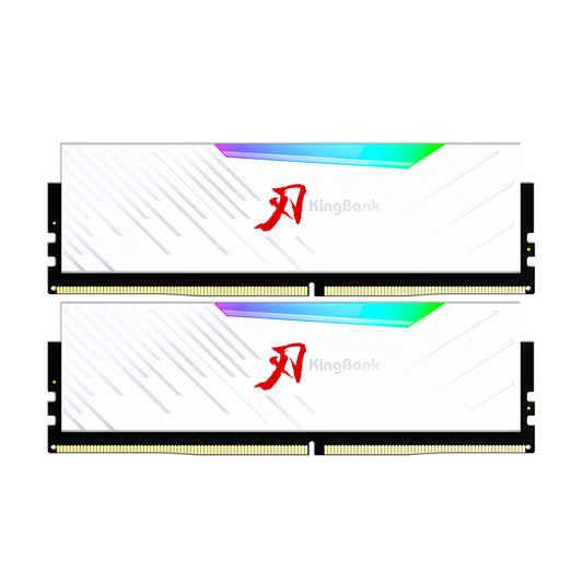 Kingbank 64GB (32GB x 2) 6000MHz CL36 White RGB Hynix M-die DDR5