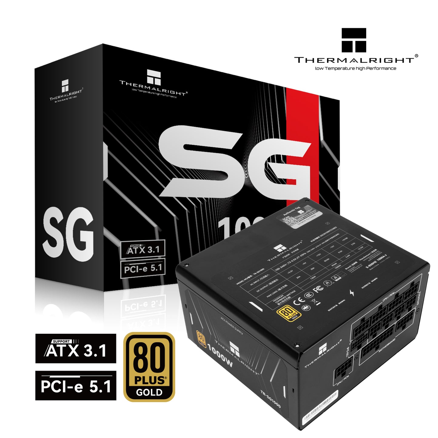 THERMALRIGHT 1000W ATX3.1 80+ GOLD Full-Modular PSU (5YRS) TR-SG1000