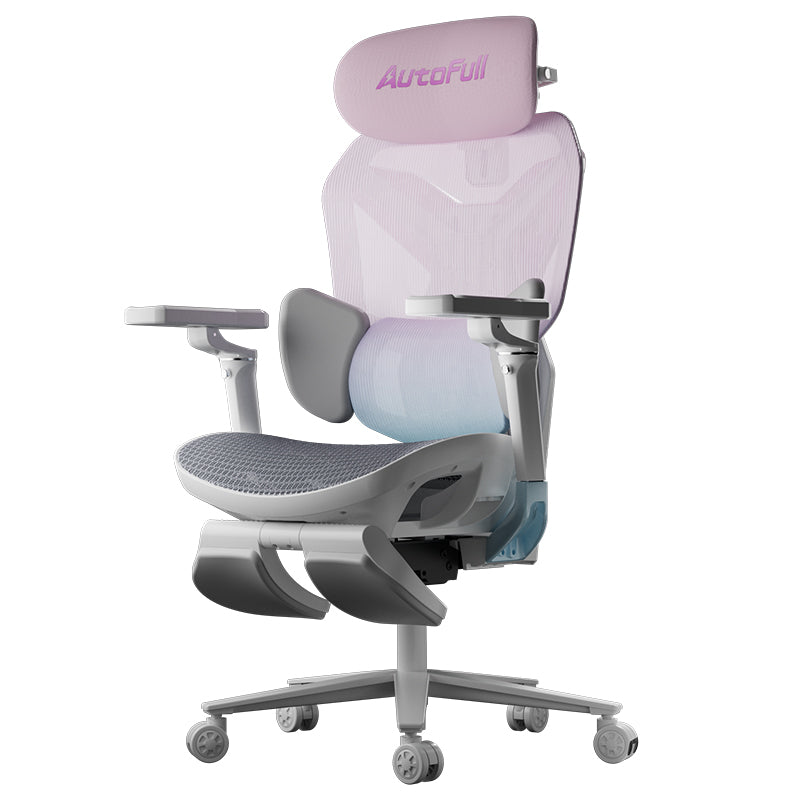 AutoFull G7 ergonomic Gaming Chair Professional - Pink & White (AFG701PSSC)