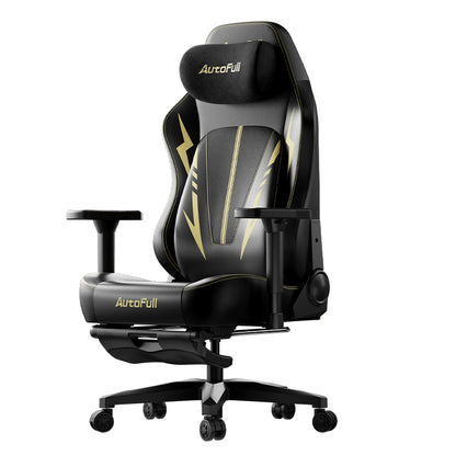 AutoFull C3 Pro Gaming Chair - Black & Gold (AFC306BSSB)