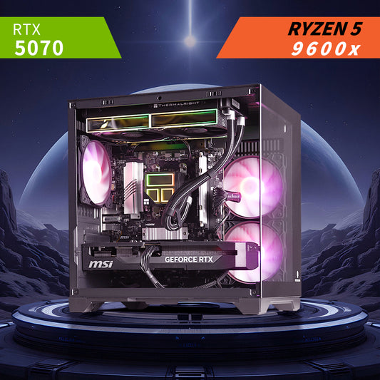 RYZEN 5 9600x | RTX 5070 | Liquid Cooled RGB Gaming Pc