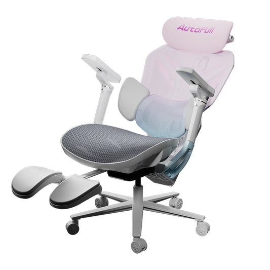 AutoFull G7 ergonomic Gaming Chair Professional - Pink & White (AFG701PSSC)