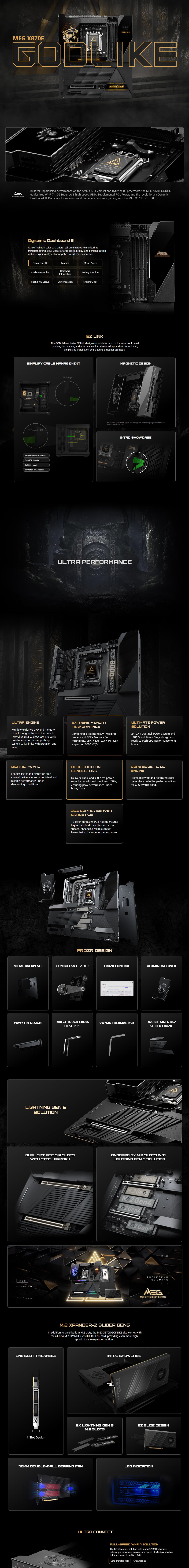 Asus ROG Strix X870E-E Gaming WiFi AM5 ATX Motherboard long picture