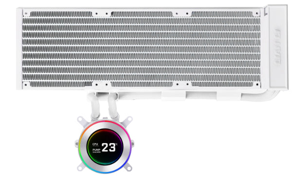 Lian Li Hydroshift II LCD-C 360N Fanless CPU Cooler, White