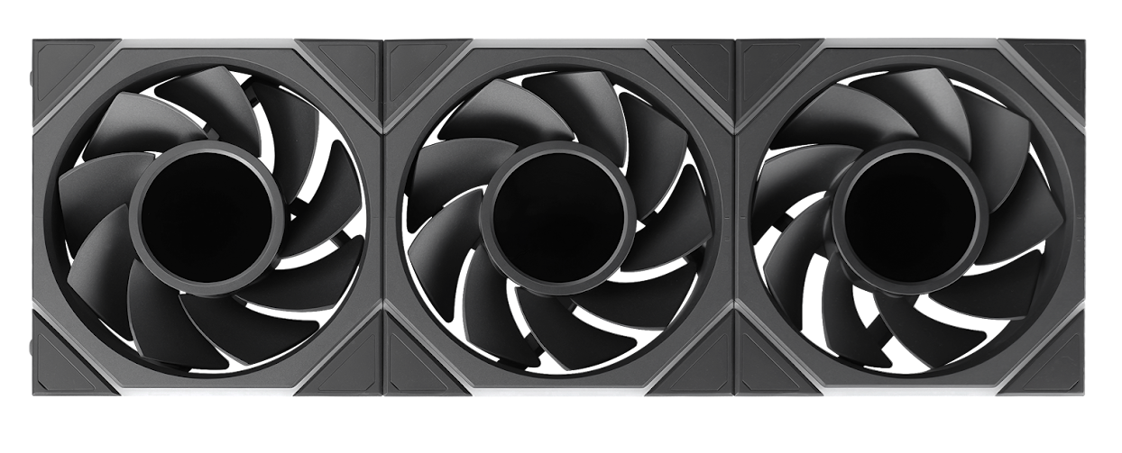 Lian Li UNI FAN TL LCD FLEX 2.4GHz ARGB Wireless 120mm Fan - Black (3-Pack)