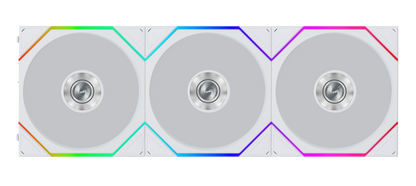 Lian Li UNI FAN TL FLEX 2.4GHz ARGB Wireless 120mm Fan - White(3-Pack)