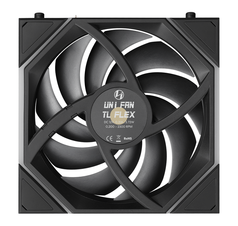 Lian Li UNI FAN TL FLEX 2.4GHz ARGB Wireless 120mm Fan - Black (1-Pack)