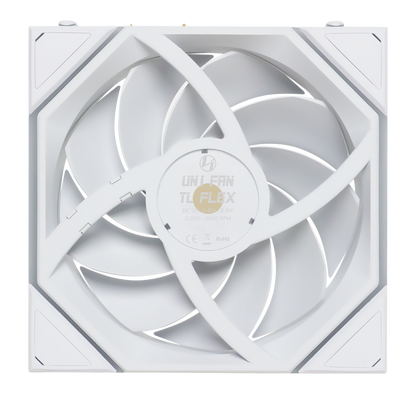 Lian Li UNI FAN TL FLEX 2.4GHz ARGB Wireless 120mm Fan - White (1-Pack)