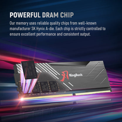 Kingbank KRXB DDR5 6000MHz 16GB CL36 Cxmt Black