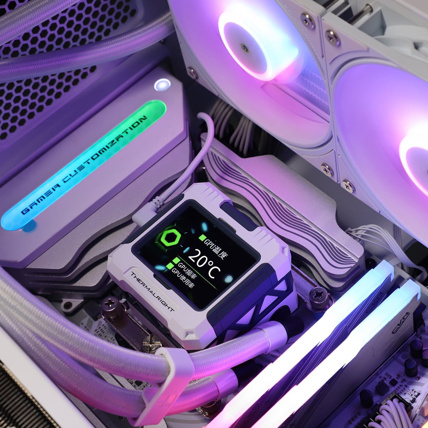 Thermalright Frozen Warframe 360 ARGB AIO Liquid CPU Cooler - White