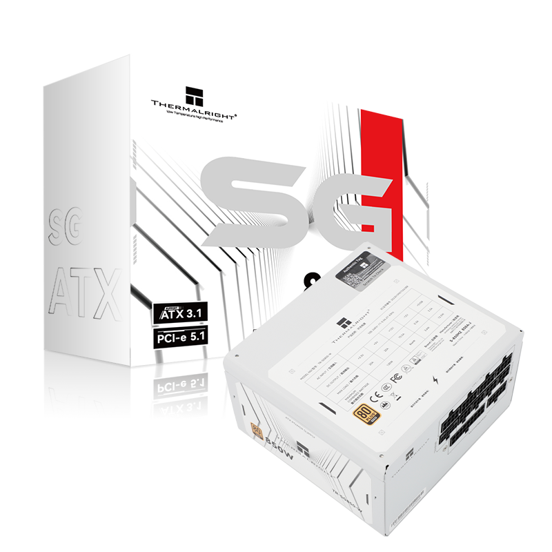 THERMALRIGHT 850W ATX3.1 80+ GOLD Full-Modular White PSU (5YRS) TR-SG850-W