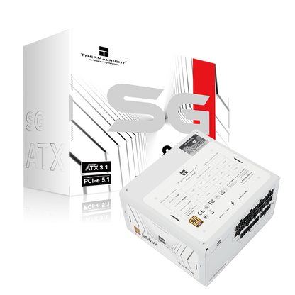 THERMALRIGHT 850W ATX3.1 80+ GOLD Full-Modular White PSU (5YRS) TR-SG850-W