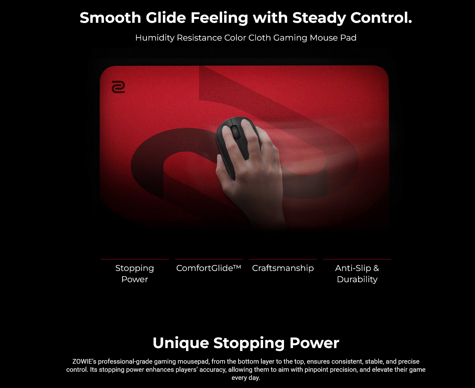 BenQ ZOWIE G-SR-SE ROUGE II Large Esports Gaming Mousepad long picture
