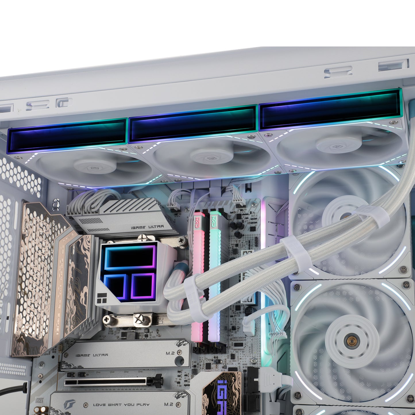 Thermalright Frozen Infinity 360 AIO Liquid CPU Cooler - White TL-M12（OEM Packaging）