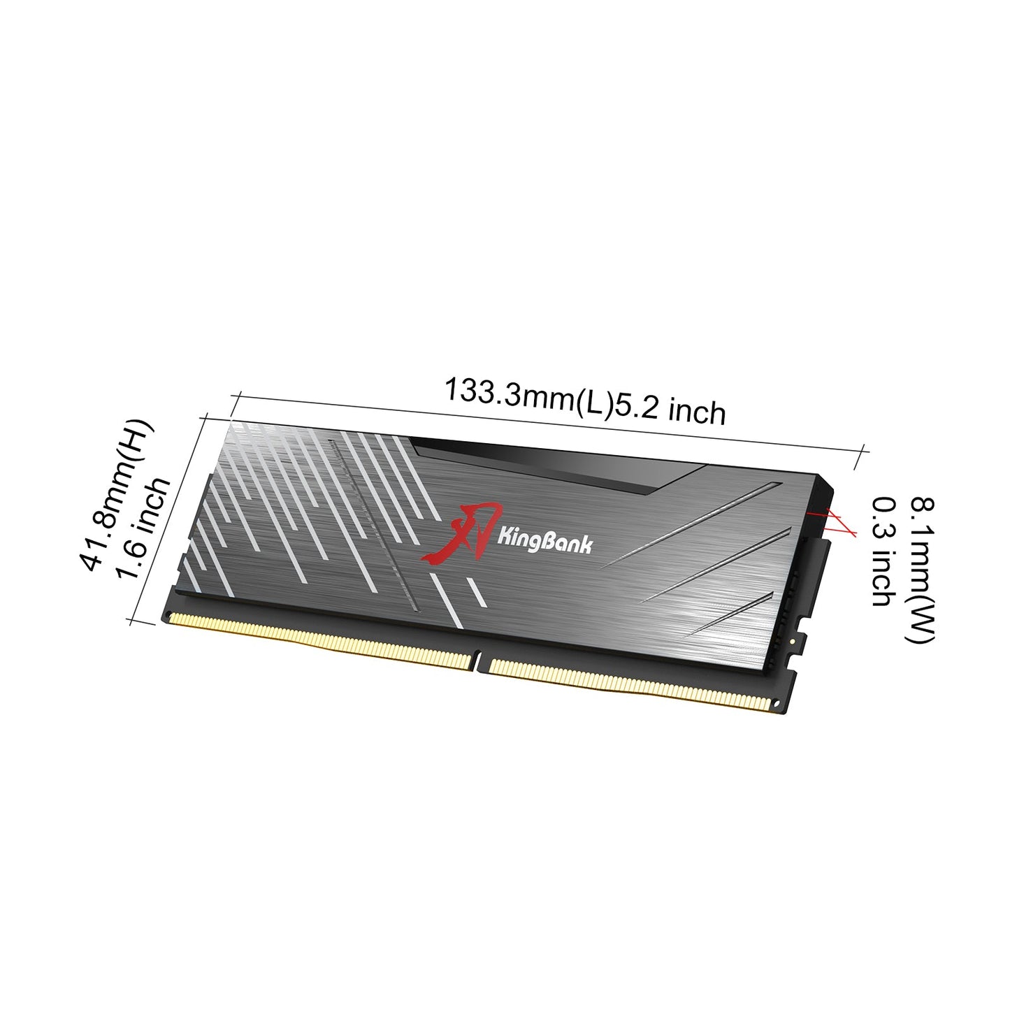 Kingbank KRXB DDR5 6000MHz 16GB CL36 Cxmt Black