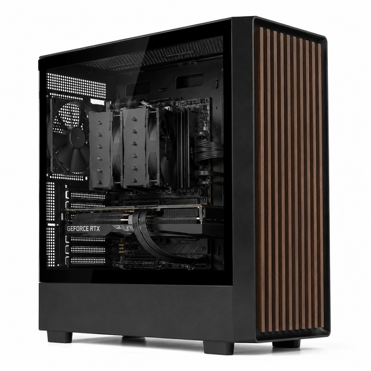 WJ Modern Wood Front Airflow PC Case