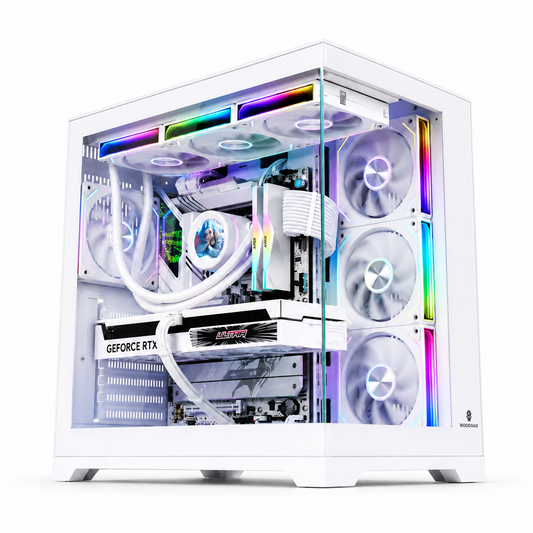 WJ ATX Open-view case - White