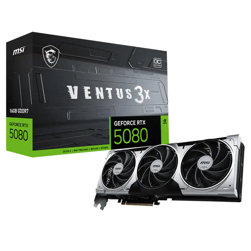 MSI GeForce RTX 5080 VENTUS 3X OC 16GB Video Card
