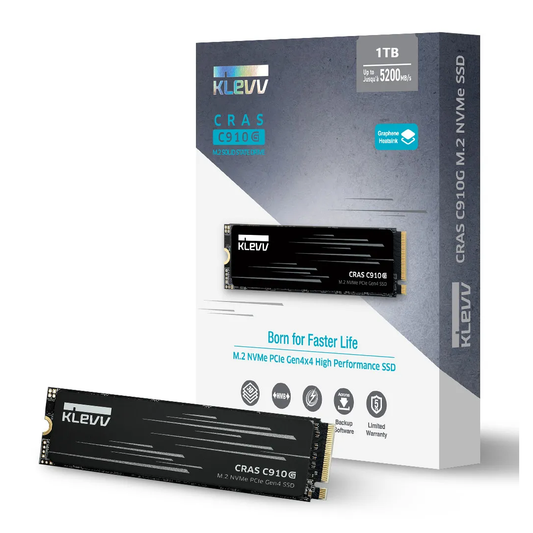 KLEVV CRAS C910G 1TB PCIe 4.0 NVMe M.2 2280 SSD