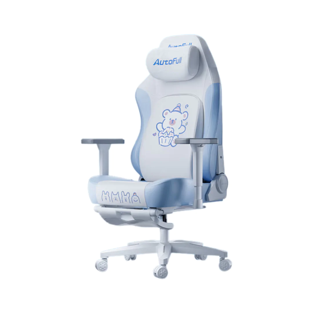 AutoFull C3 Pro Gaming Chair - Snow White Bear edition (AFC306WSSF)