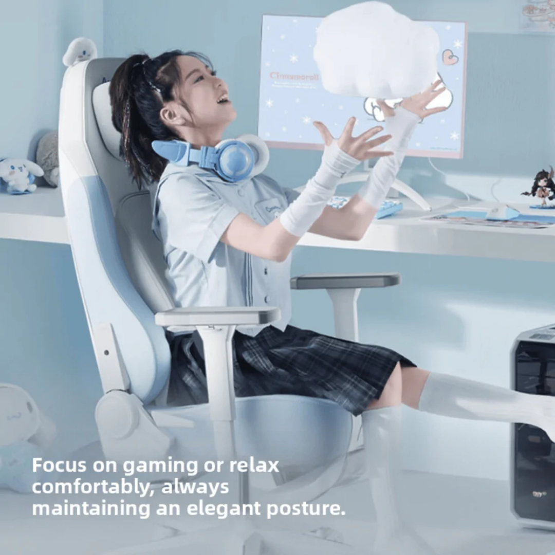 AutoFull C3 Pro Gaming Chair - Snow White Bear edition (AFC306WSSF)