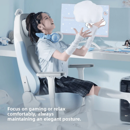 AutoFull C3 Pro Gaming Chair - Snow White Bear edition (AFC306WSSF)