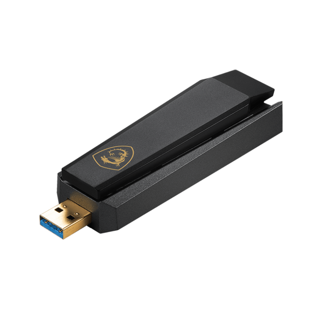 MSI GUAXE54 Wireless AXE5400 WiFi 6E USB Adapter