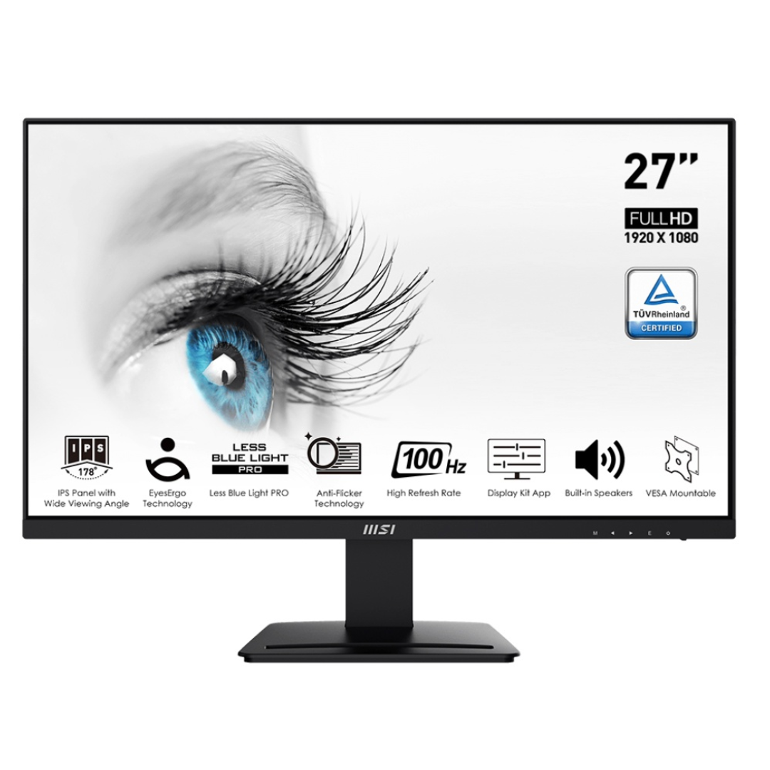 MSI PRO MP273A 27" FHD IPS 100Hz Speakers Monitor
