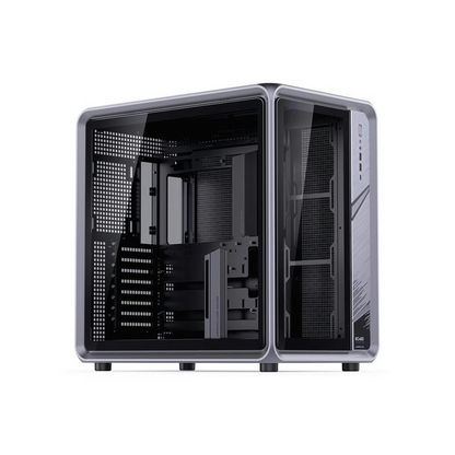 Jonsplus BO400 Mid Tower Dual-Chamber Aluminium Frame Case (Grey)