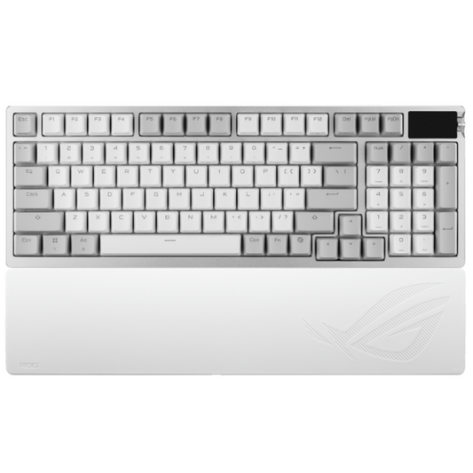 ASUS ROG Azoth 96 HE LITE Wireless Magnetic Switch OLED Gaming Keyboard - White