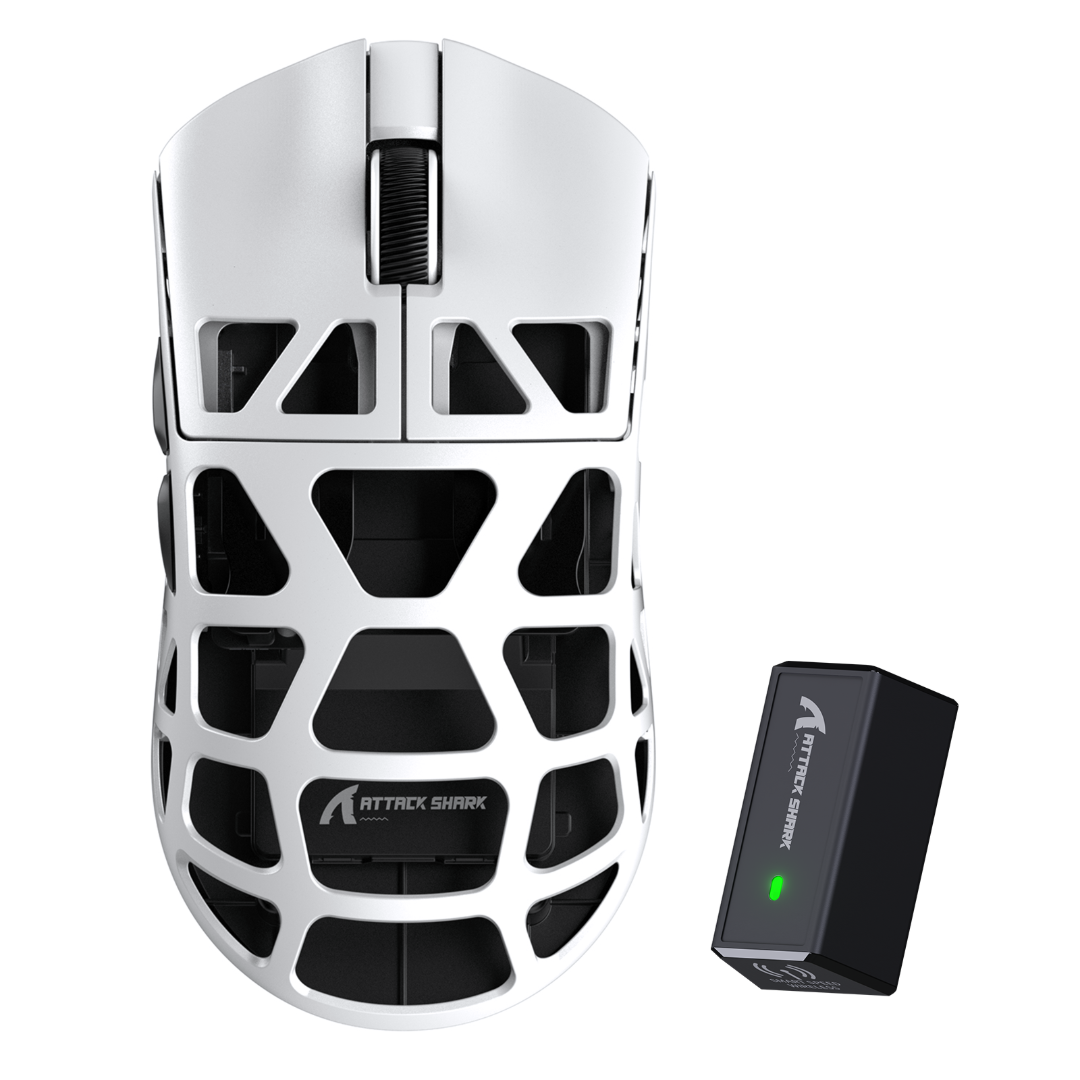 ATTACK SHARK R3 Magnesium Alloy Gaming Mouse 8K - White