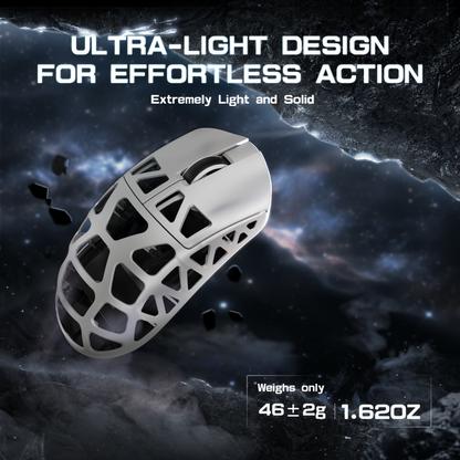 ATTACK SHARK R3 Magnesium Alloy Gaming Mouse 8K - White