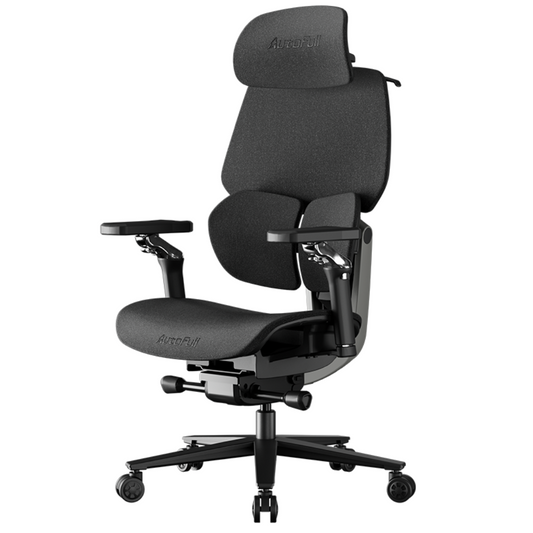 AutoFull G9 Ergonomic Gaming Chair with Leg Rest (Black)